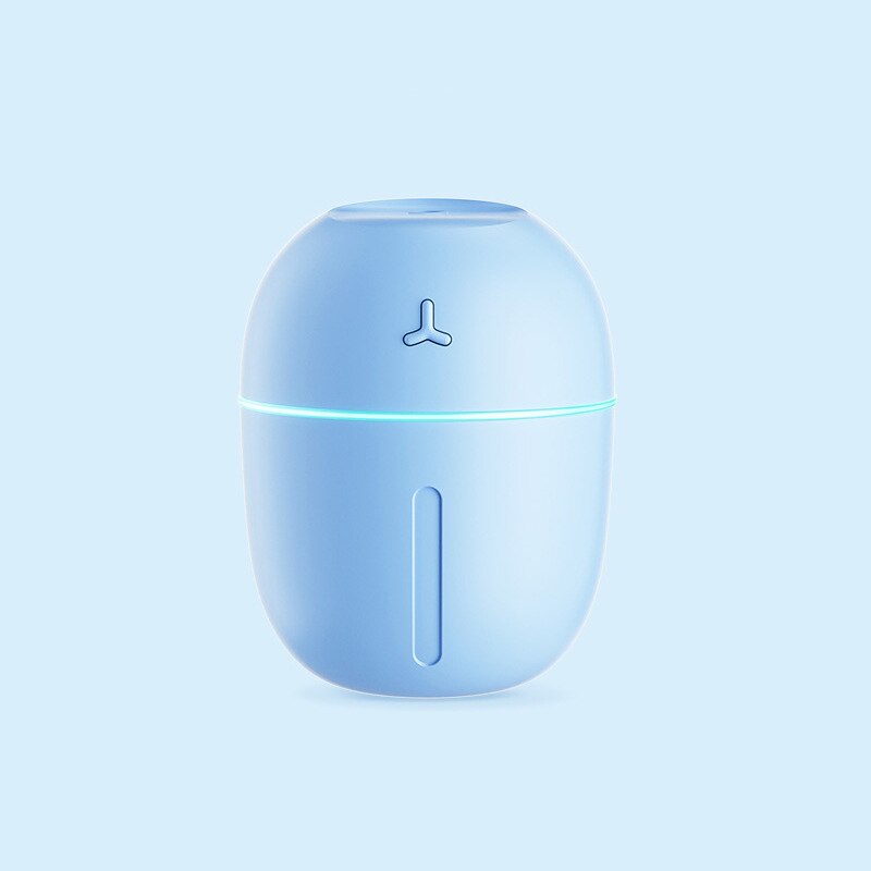 Portable Mini 300ml Humidifier cup USB Ultrasonic Car Aroma Diffuser Mist Maker Air Humidifier Purifier Ultrasonic LED Lamp: Blue a