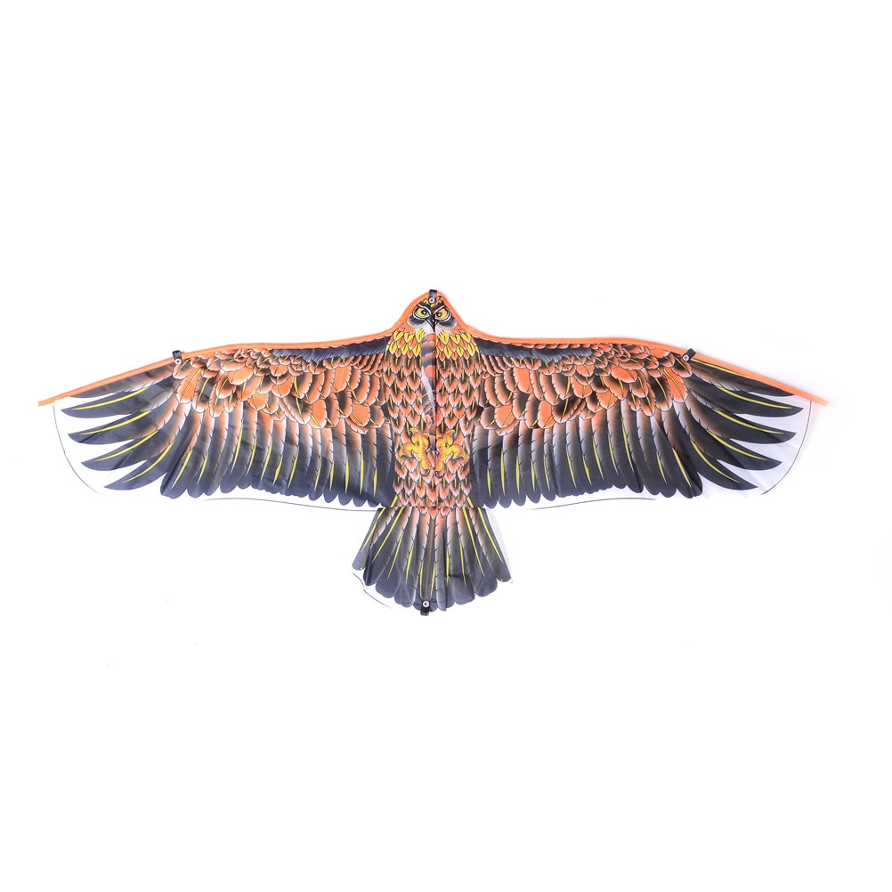 1Pc Willekeurige Kleur Grote Vliegende Platte Eagle Bird Kite Voor Kinderen Vliegende Vogel Vliegers Windzak Outdoor Speelgoed Tuin Doek eagle Kite