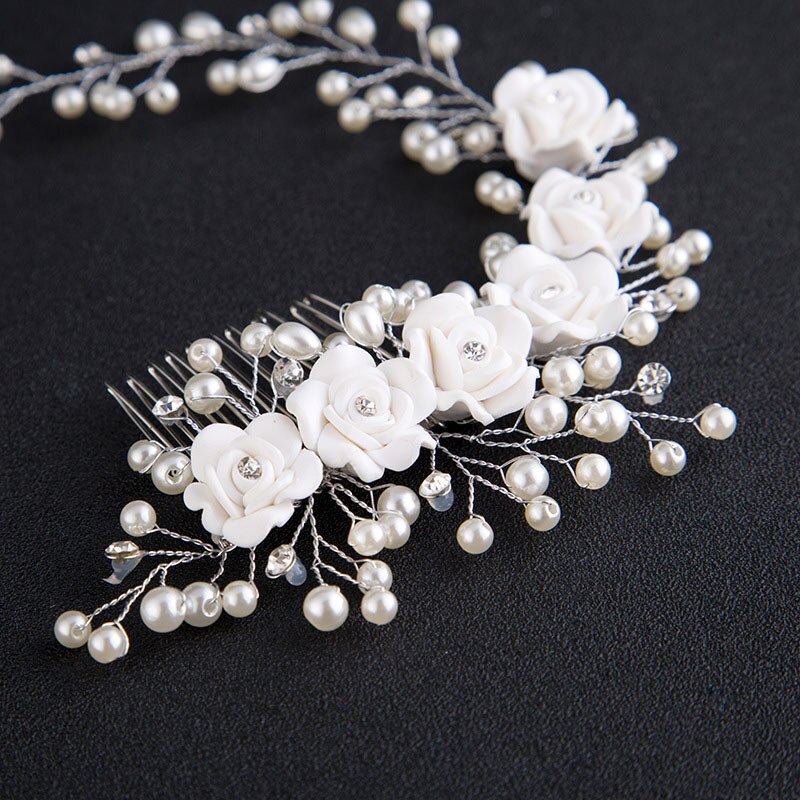 Tocado De Flores Y Plumas Con Red Para El Pelo - Diadema Con Clip, Negro, Para Bodas O Carreras