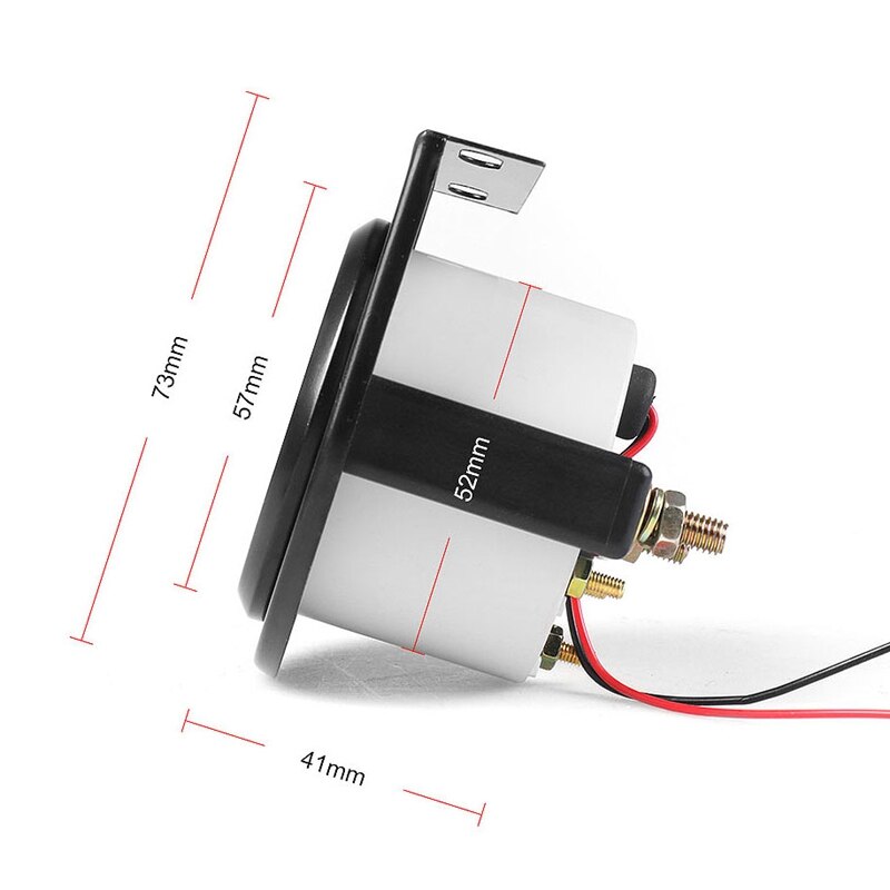 2 Inch 52Mm 12V Wit Led Pointer Auto Olie Temp Temperatuurmeter Met Sensor Zwart