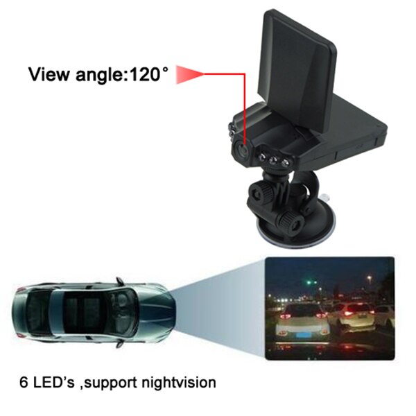 Auto Dvr 2.5 Inch Camera 270 Graden Dashcam Video Registrars Auto Nachtzicht Ir Recorder TUE88