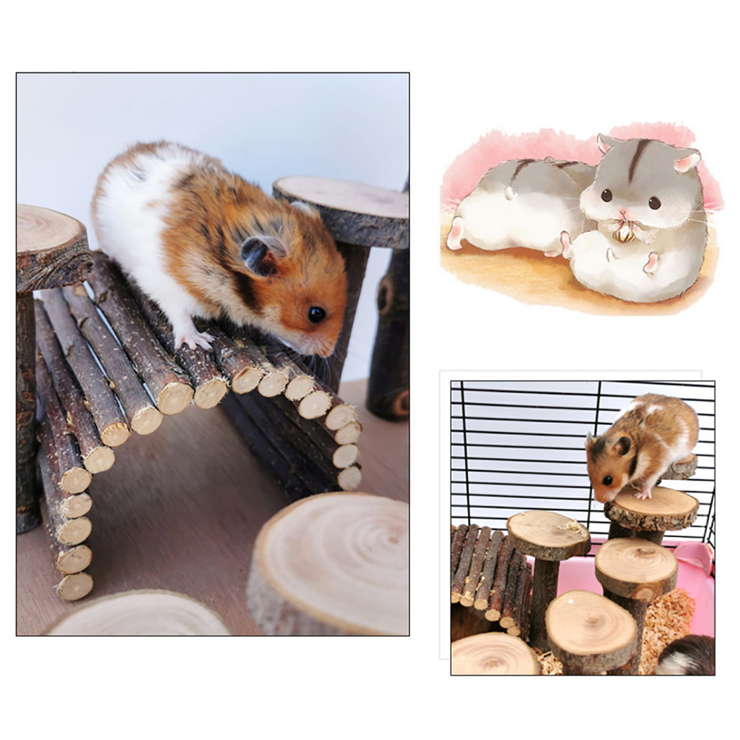 neue Nette Hamster Aktivität Plattform Holz Kleine Tier Spielplatz Hamster Klettern Spielzeug Pet Produkte