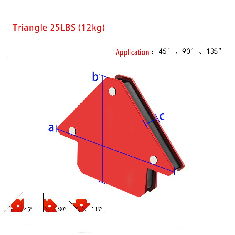2pcs/lot magnetic Welding Corner Holder Positioner Soldering Locator for Welding Angles Magnetic Welding Magnet Holder 25LBS