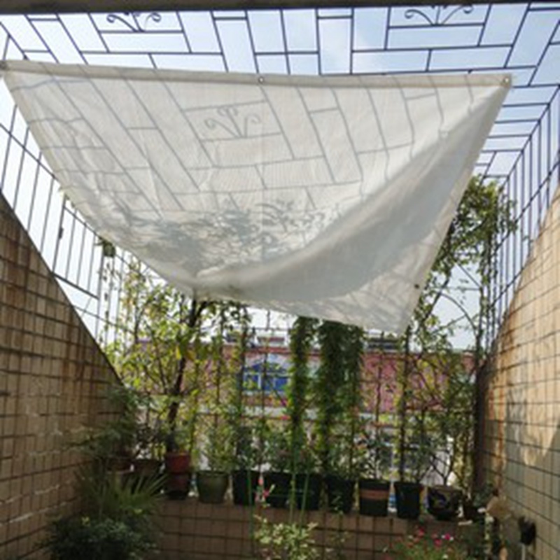 Rede de sombra de sol de hdpe branca anti uv dossel ao ar livre flor jardim suculenta planta capa verão gazebo varanda terraço sombreamento redes