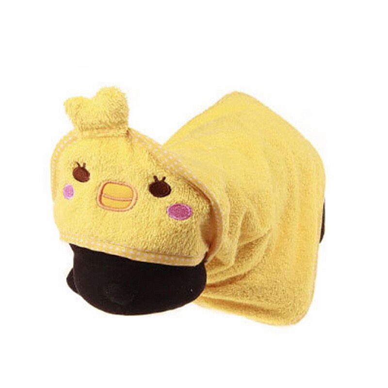 Cartoon Puppy Super Absorbent Bathrobes Pet Clean Supply Cute Pet Dog Towel Soft Drying Bath Pet Towel For Dog Cat Cute: Yellow / M