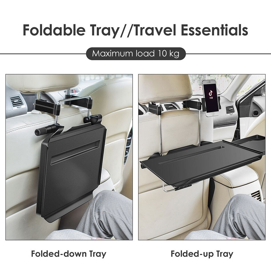 Universal Food Tray Folding Dining Table in Car Laptop Desk Notebook Stand Pallet Folding Table Auto Interior Dining Table