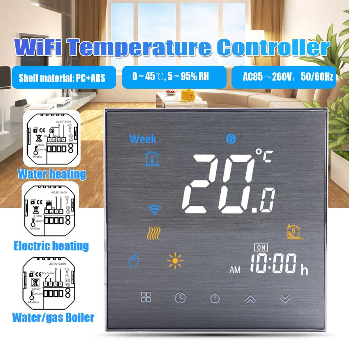 WiFi Smart Thermostat Temperatur Controller für Wasser/Elektrische boden Heizung/Gas Kessel Arbeit mit Alexa Google Hause