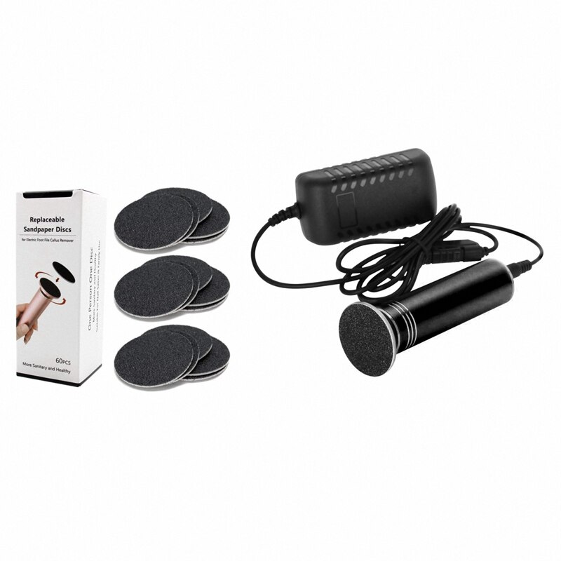 2 sets voetvijlen en eeltverwijderaars, : 1 sets schuurpapier met 80 korrels en 1 set elektronische voetvijlen en pedicure-instrumenten: Default Title