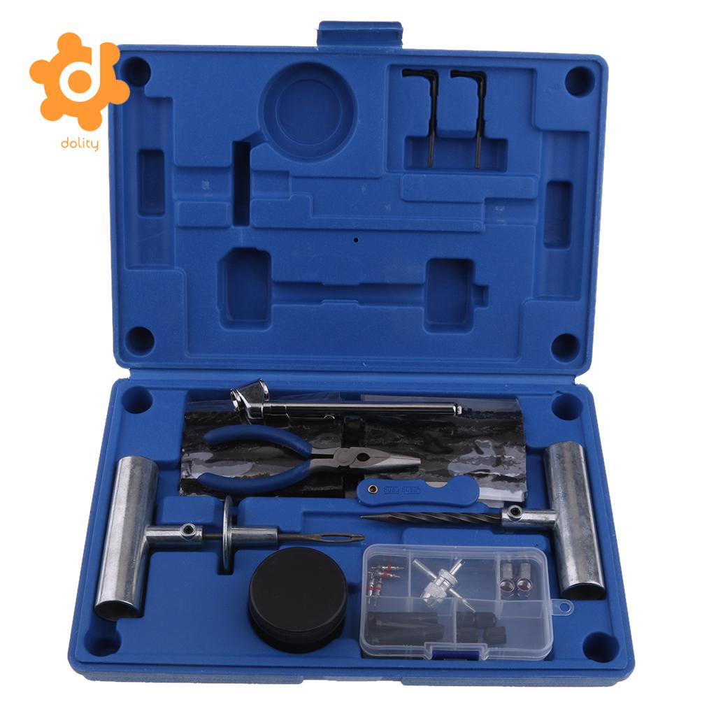 Tire Repair Kit Tools Heavy Duty 67pc Set For Motorcycle ATV Jeep Truck