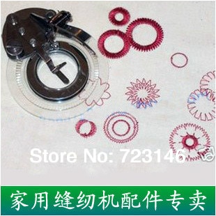 Fancy Flower Stitch 3700l/5021l Round Presser Foot for Brother Singer Janome Pfaff Viking berinta bernina elna Sewing Machine