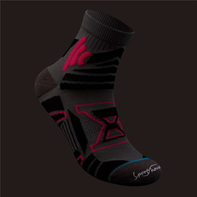 2Pair Men Cotton Sports Running Socks Comfortable Breathable Sweat-absorbent Deodorant Training Socks: 9