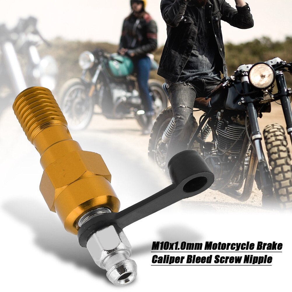 Vis de purge boulon Banjo cylindre | Frein de moto, alésoir étrier de cylindre, vis de Banjo boulon + dépoussiérage embout