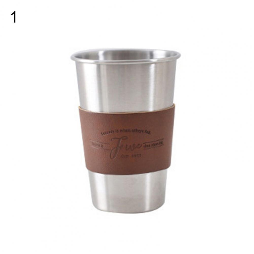 Vasos portátiles resistentes al calor para café, leche, acero inoxidable: 1