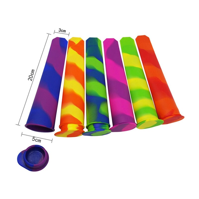 Moldes reutilizables de silicona para hacer polos para niños, DIY, para hacer polos, con tapa, 6 uds.