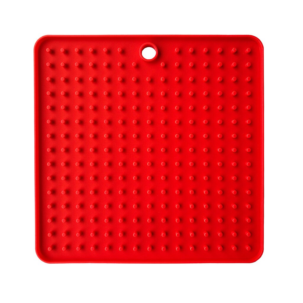 Pet Lick Food Mat for Dogs Cats Licky Slow Feeder Cat Dog Feeding Dogs Cats Mat Pet Accessories: Red 