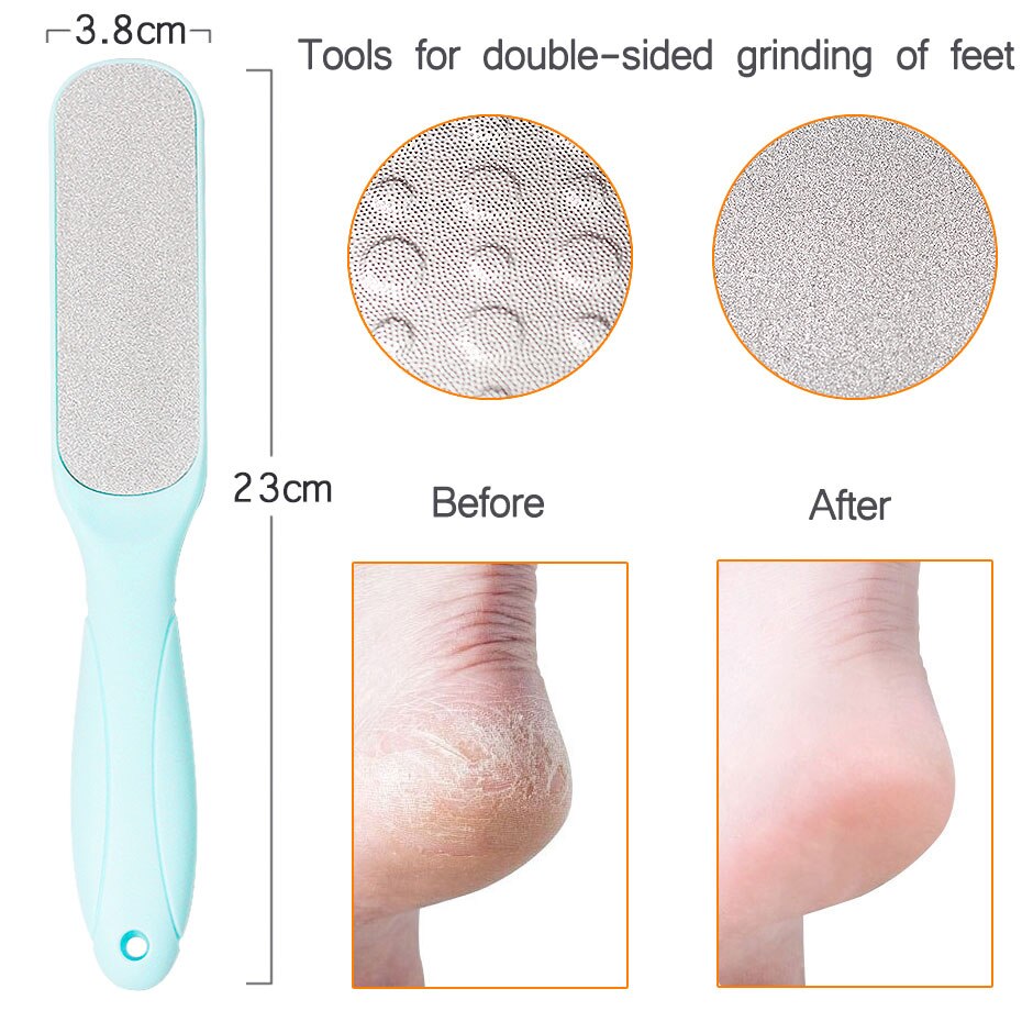 1pcs Double Side Foot File Rasp Heel Grater Hard Dead Skin Callus Remover Pedicure File Foot Grater