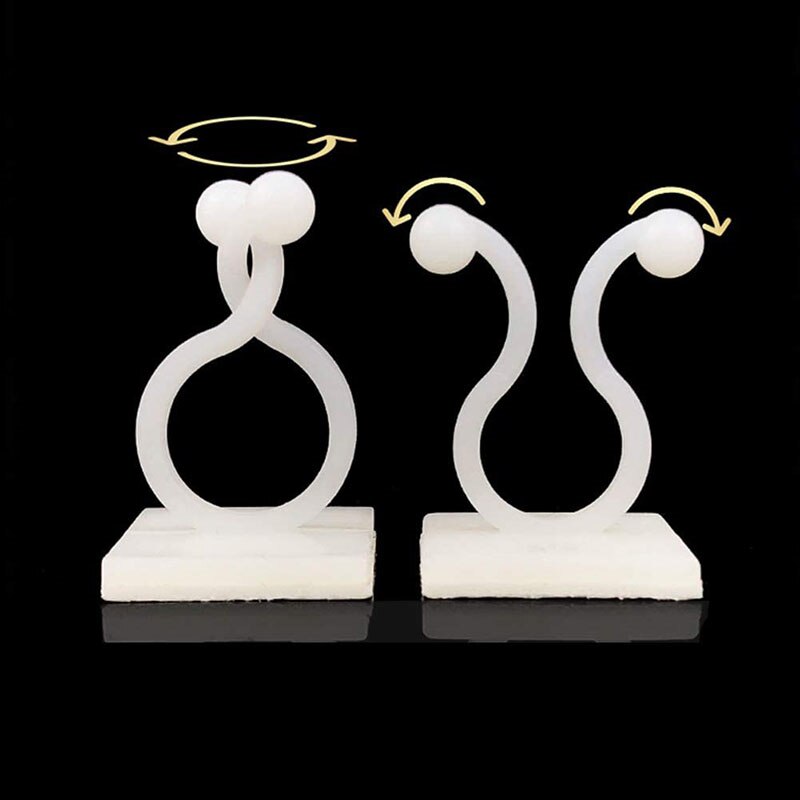 1Pack S/M/L Size Invisible Wall Plastic Clamp Clip Plant Climbing Wall Clip Wall Vines Fixture Wall Sticky Hook Holder