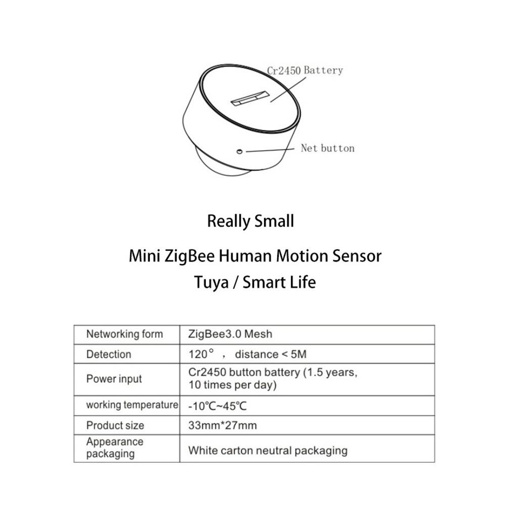 Tuya Zigbee 3.0 Motion Detector WiFi Infrared Human Motion Sensor Home Office Wireless Movement Detector