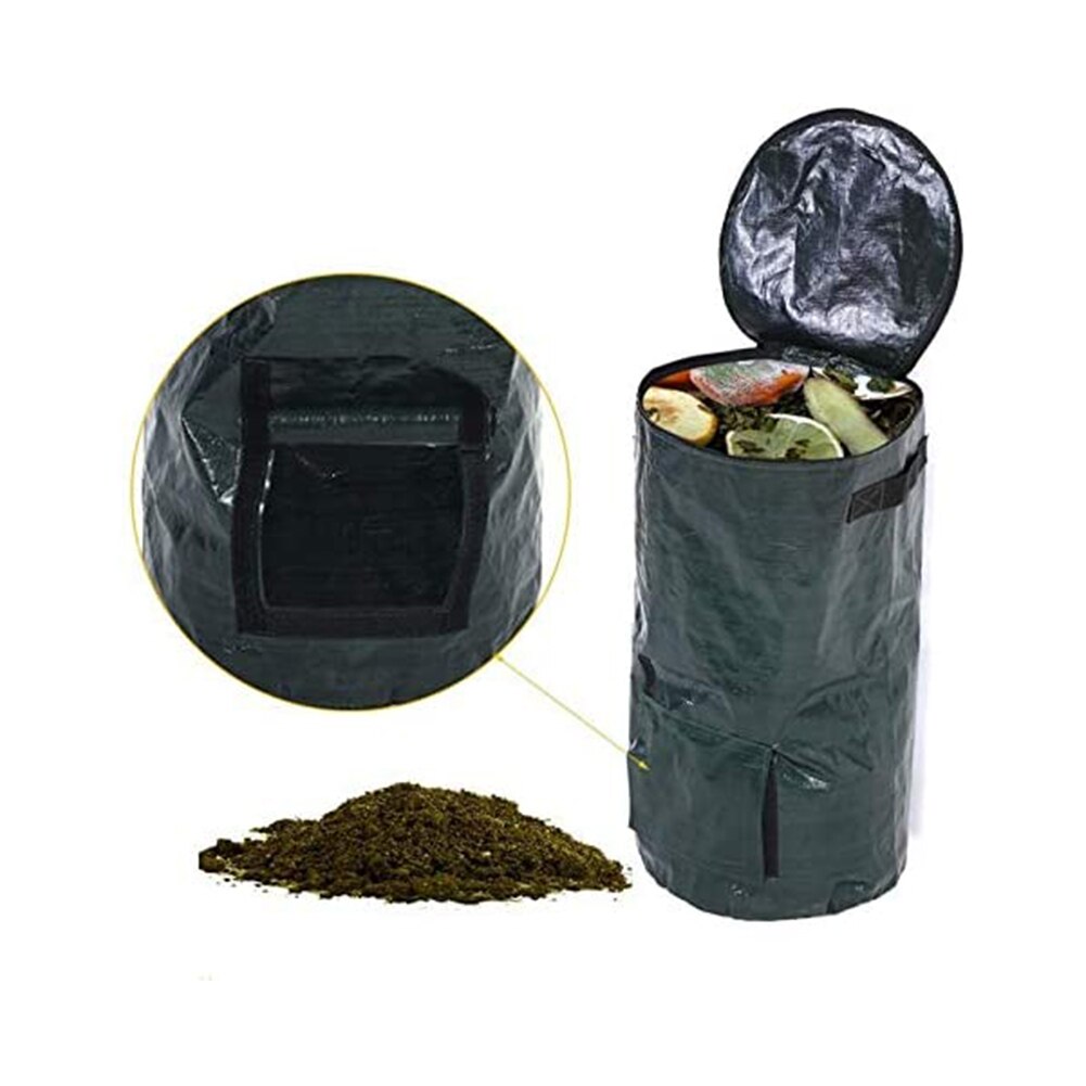 Environmental Compost Bags Homemade Organic Waste Fermentation Bag for Kitchen Garden Yard