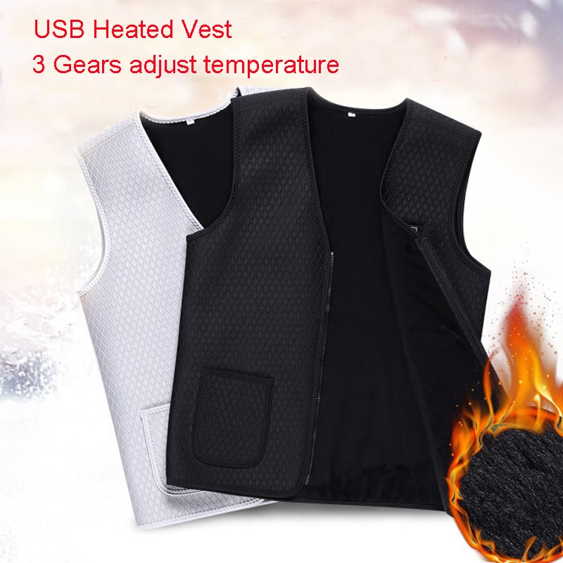 Vrouwen Mannen Usb Infrarood Verwarmde Vest Outdoor Jas Winter Leisure Dagelijkse Elektrische Vest Voor Sport Wandelen Vest