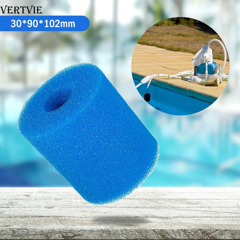 Vertvie genanvendelig vaskbar swimmingpool filter skum svamp patron til intex type h rengøring udskiftning