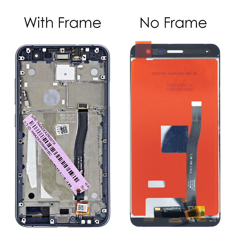 5.5 "LCD d'origine pour Asus ZenFone 3 ZE552KL LCD écran tactile avec cadre numériseur assemblée Z012D Z012DC Z012DA affichage
