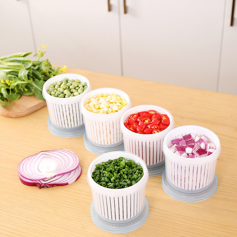 Boîte de conservation fraîcheur oignon gingembre ail légumes cuisine boîte de rangement en plastique réfrigérateur scellé rangement échalote boîte de vidange