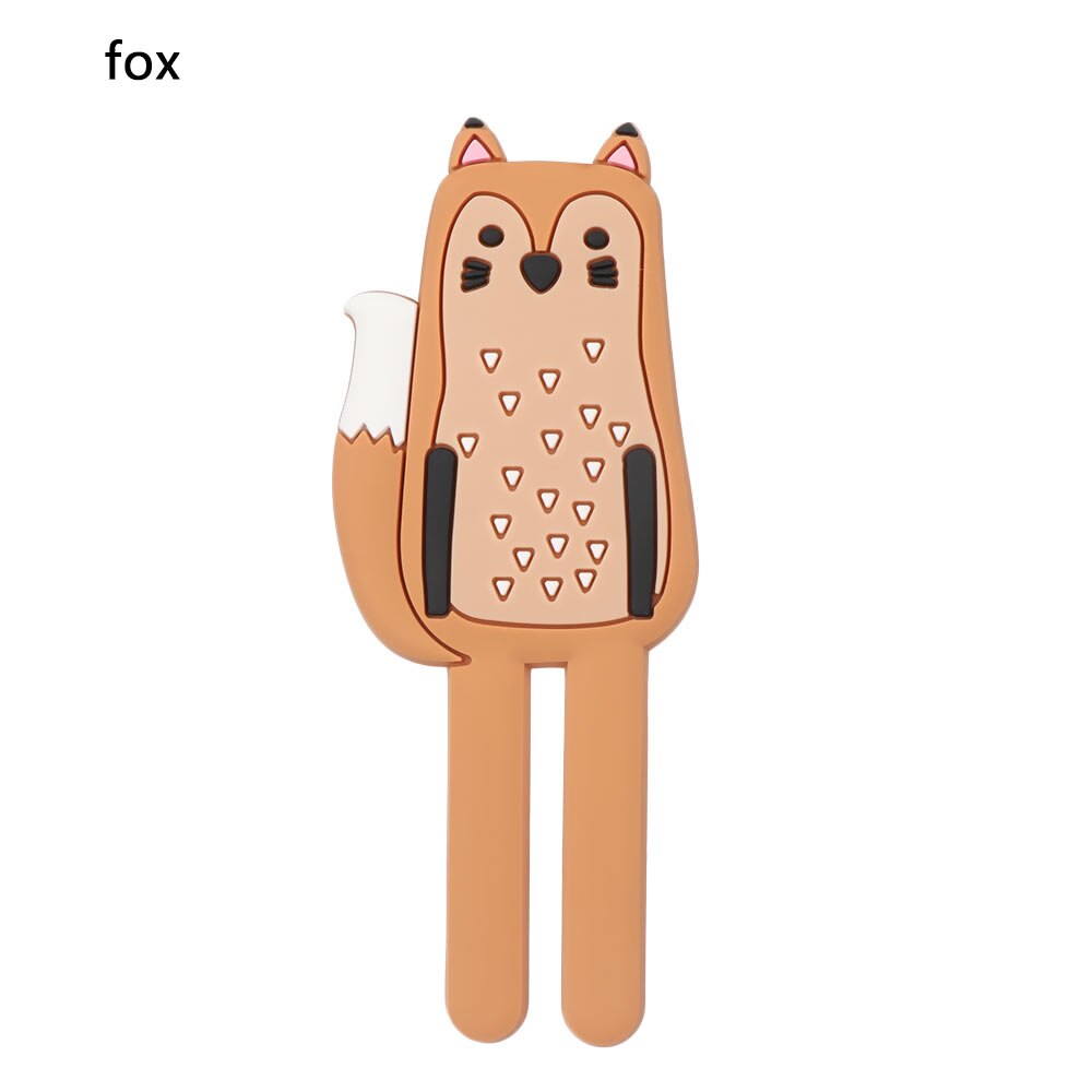 Verwijderbare Leuke Cartoon Vorm Koelkast Sticker Magneten Magnetische Sleutelhouder Dier Been Haken Decoratieve Haak: fox