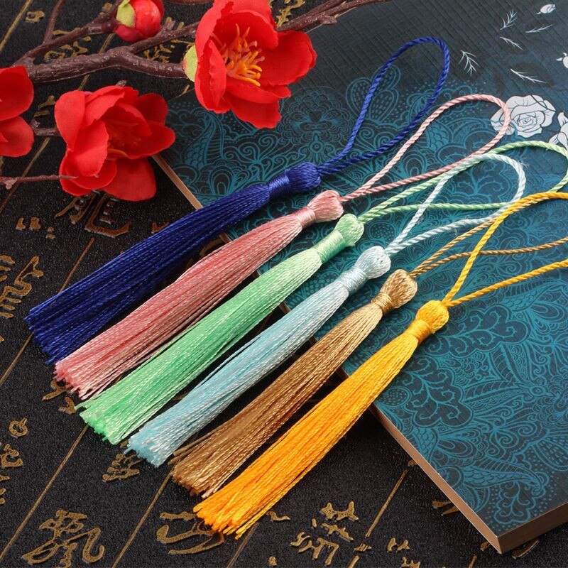 Boeddha kralen decoratie polyester kwasten met ophangring zijden naaigarnituur decoratieve sleutel kwasten voor hanger thuis