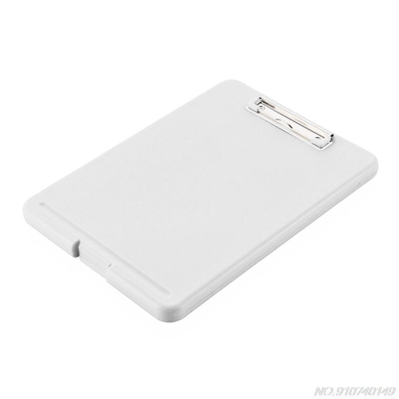 A4 plastic opbergklemmen, dossierdozen, documenten, mappen, klemborden, schrijfblokken, kantoorbenodigdheden  n25 20: Wit