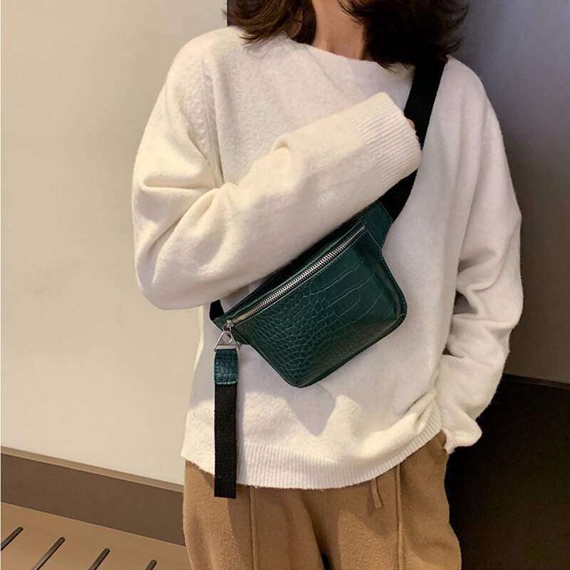 Borsa da donna borsa a tracolla Messenger in pelle di coccodrillo pochette borsa da donna in Pu borsa a tracolla moda marsupi borse marsupio