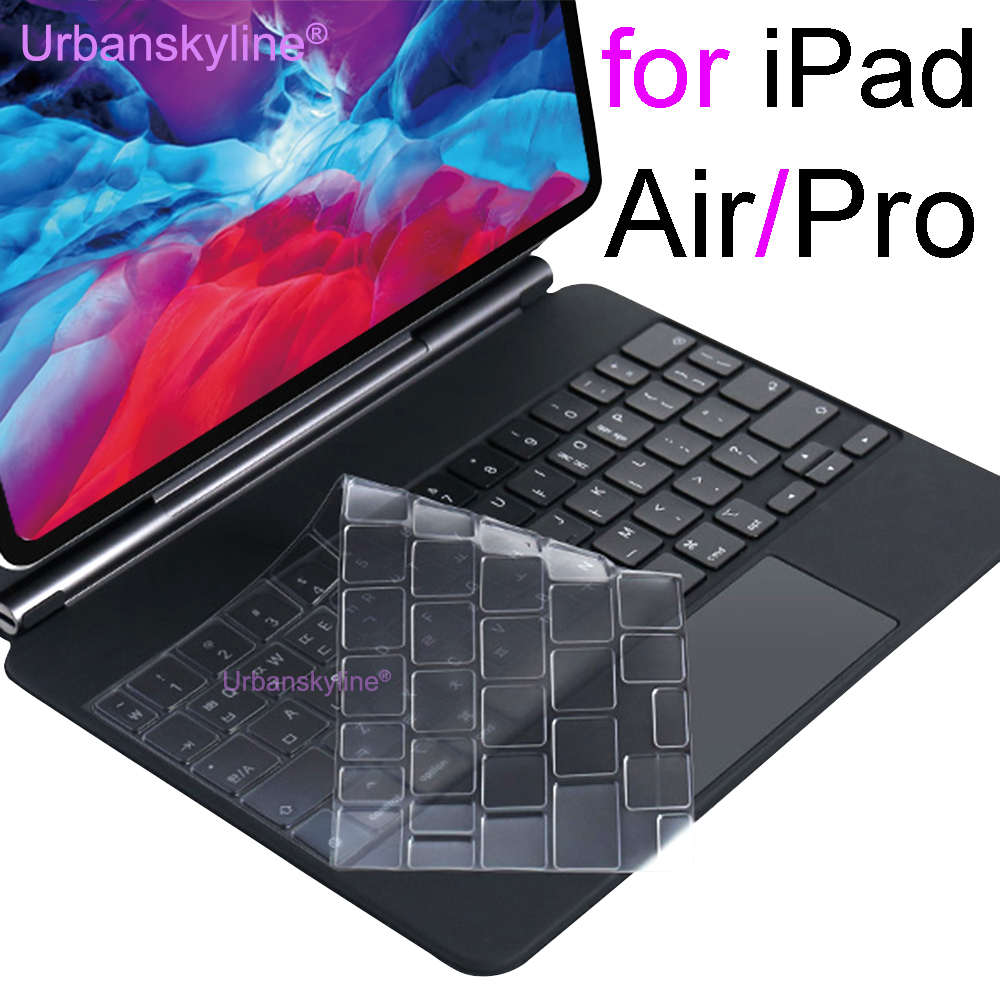 Pokrowiec na klawiaturę do iPada Pro 13 M4 12.9 Magic Keyboard Air 11 M3 10 10.5 10.9 M2 M1 Smart Case Folio Silicone Protector Skin TPU