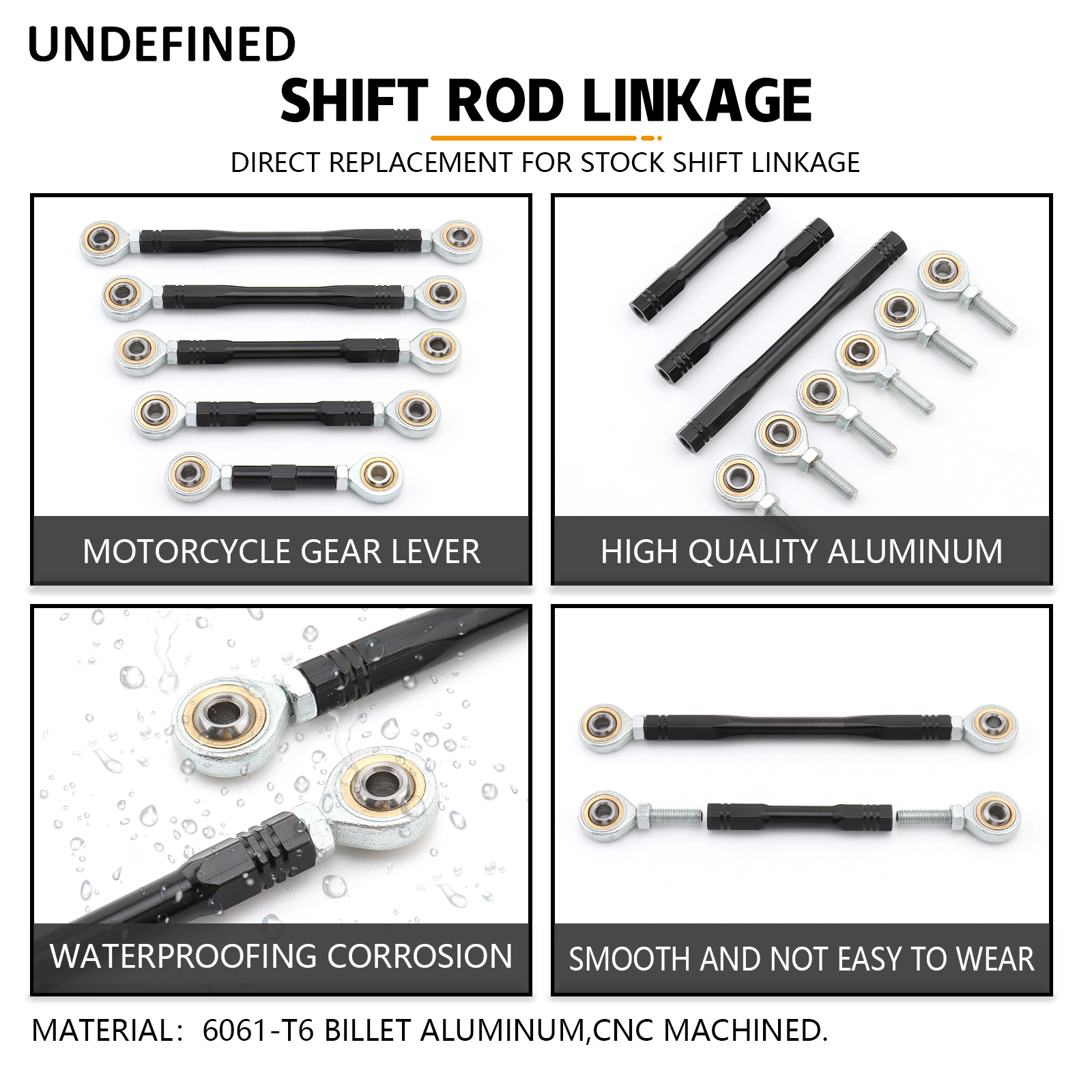 Varilla de palanca de cambios de motocicleta, 40mm-280mm, para Harley, Yamaha, Kawasaki, Honda, Suzuki, Aprilia, Benelli, BMW, Buell, Ducati, Universal