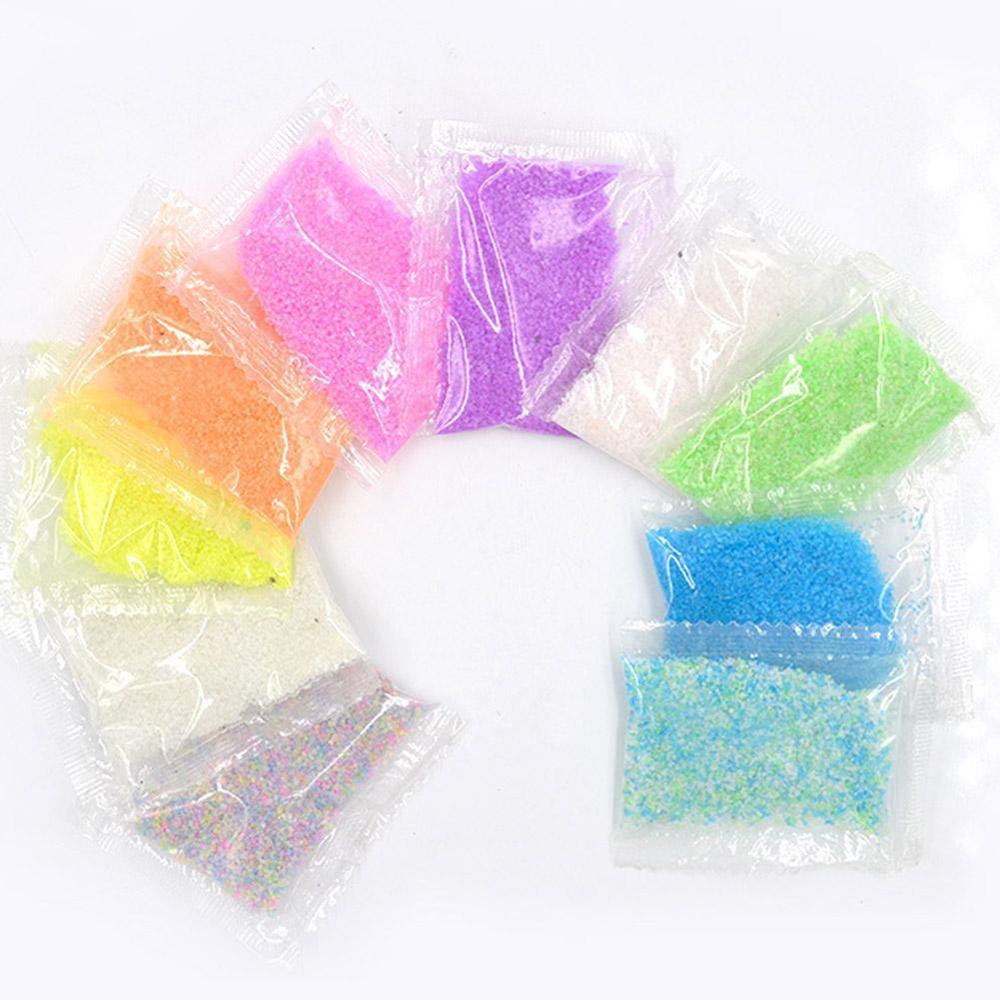 Arena luminosa hecha a mano, arena luminosa circulante, resina epoxi, relleno de brillo de Paillette colorido para fabricación de resina, 10g