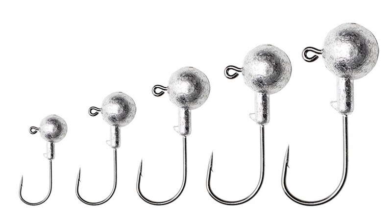 5 Teile/los 2g 3,5g 5g 7g Kurbel Jig Kopf Haken Angelhaken Blei Jig Locken Harten köder Weichen Wurm Angelgerät Zubehör