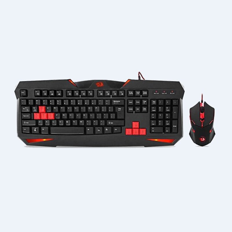 Redragon gaming tangentbord gaming mus combo  s101-2 led belysning tangentbord och mus set gaming mus och tangentbord tyst