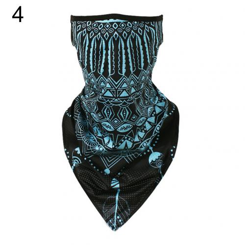 Spandex Flame Teeth Print Breathable Dust Proof Anti UV Face Cover Bandana Neck Gaiter: 4