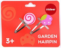 Jouet pour enfants collier fille jouer maison en bois ensemble de bijoux Simulation en bois collier ensemble épingle à cheveux enfants cheveux cravate Bracelet: Garden hairpin