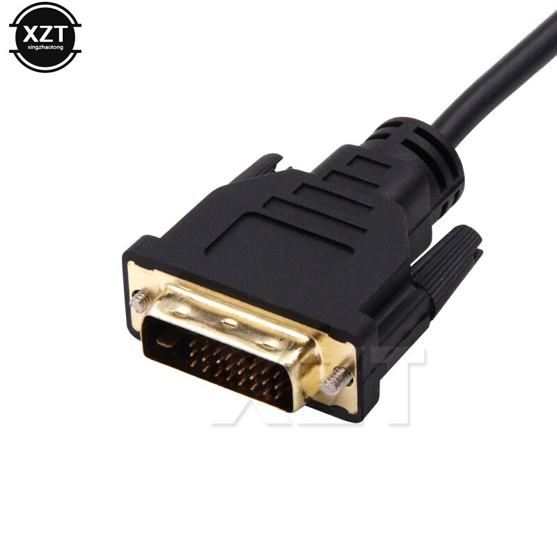 Full HD 1080P DVI-D to VGA Adapter 24+1 25Pin Male to 15Pin Female Cable Converter for PC Computer HDTV Monitor Projector