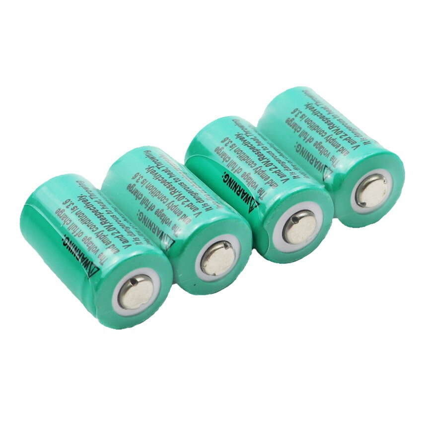 4 pièces 3.0 V CR2 15270 batterie 3 V Li-ion batterie Rechargeable batteries appareil photo + 1 pièce CR2 chargeur de batterie