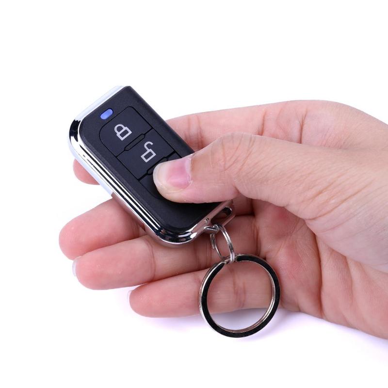 Universal 12V sistemas de alarma de coche Kit Central de Control remoto cerradura de la puerta del vehículo sistema de entrada sin llave de bloqueo Central con Control remoto