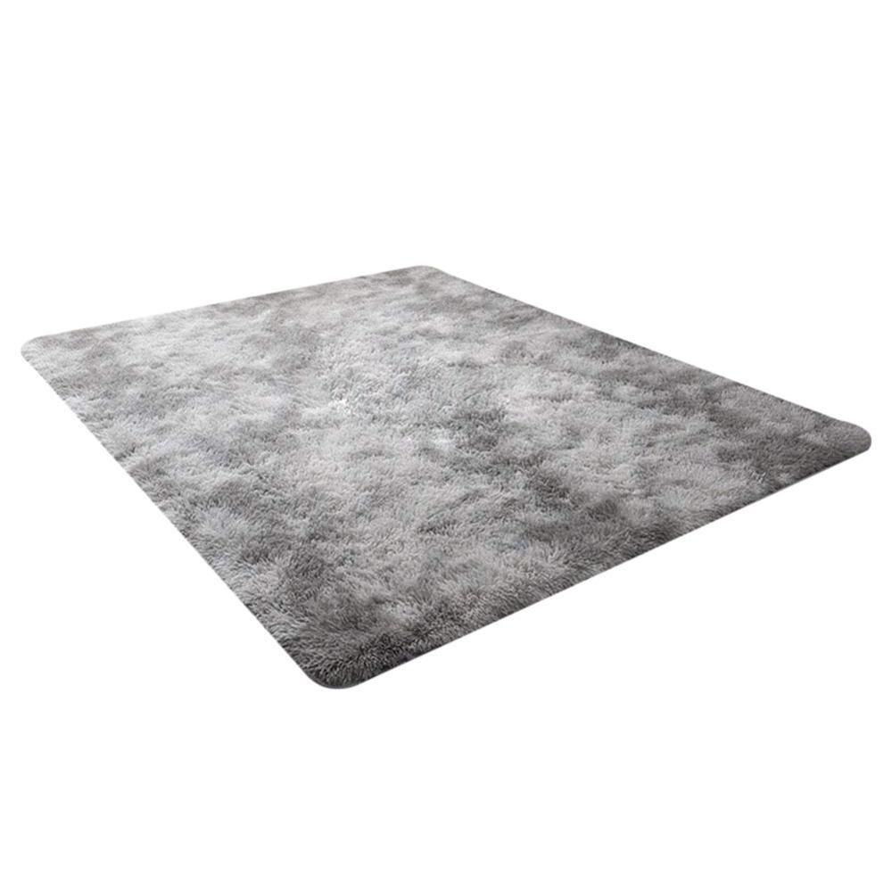 40*60cm skridsikker gulvmåtte grå tæppebind farvet plysværelse blødt levende absorberende tæppe soveværelse tæppe soveværelse  s8 l 3: C
