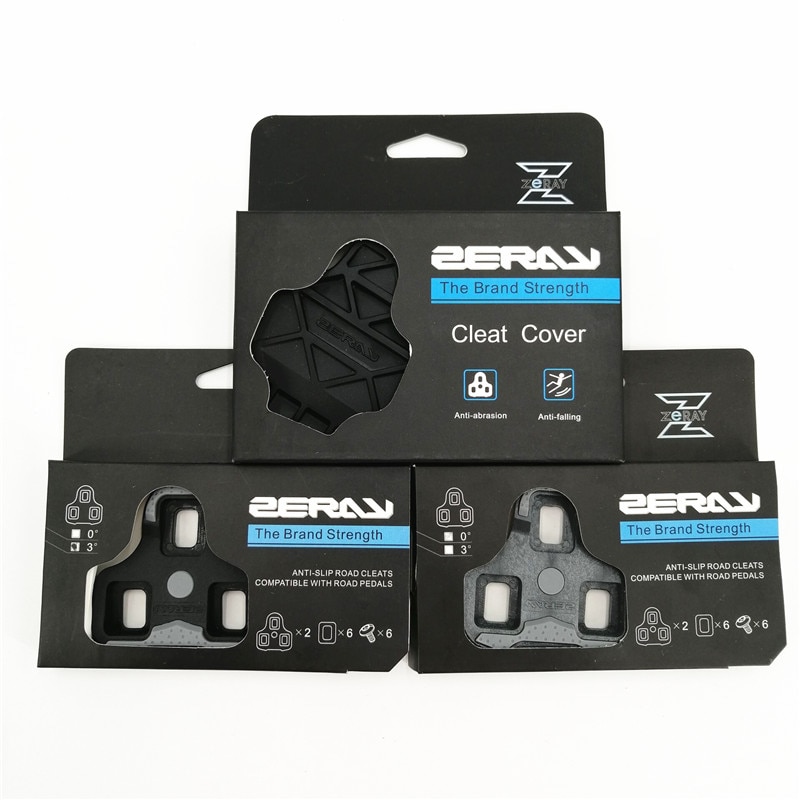 Zeray Sp110 Sc05 Road Fiets Schoenplaatjes Zelfsluitende Pedaal Anti-Slip Cleat & Cleat Cover Compatibel Look keo Fietsen