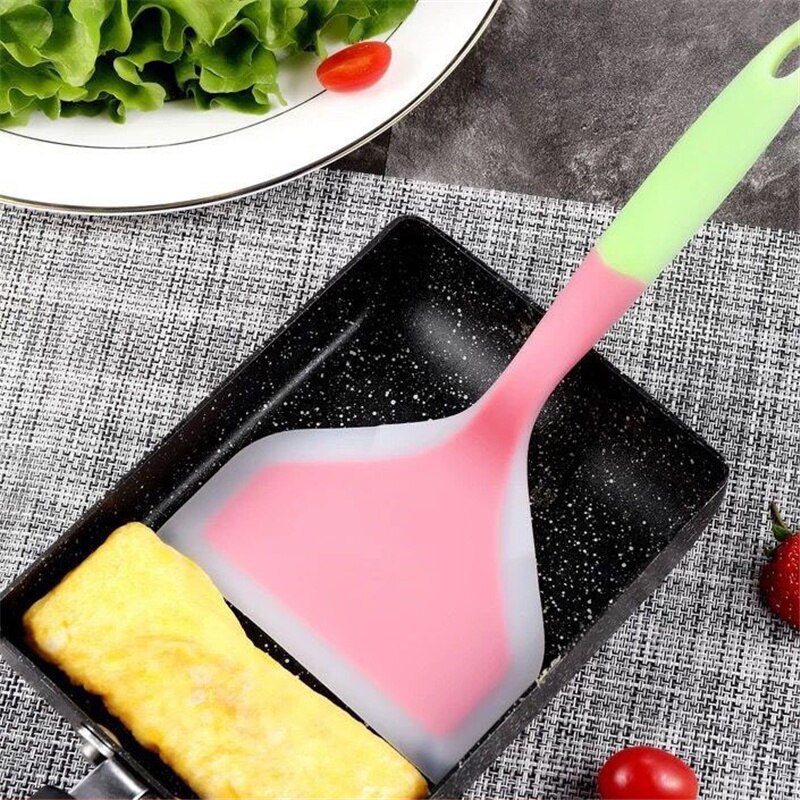 Pro Home Cooking Utensils Silicone Spatulas Beef Meat Egg Kitchen Scraper Wide Pizza Shovel Non-stick Turners Food Lifters Tool