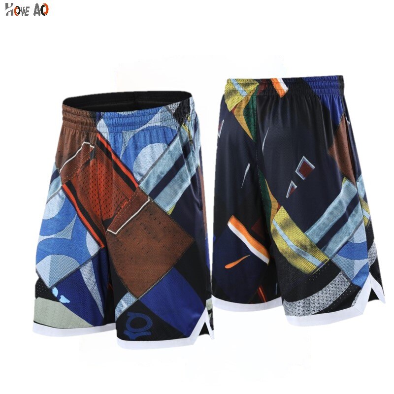 HOWE AO Brand Shorts Men Print Quick Dry Beachwear Short Pants Causal Elastic Male Shorts basketball short