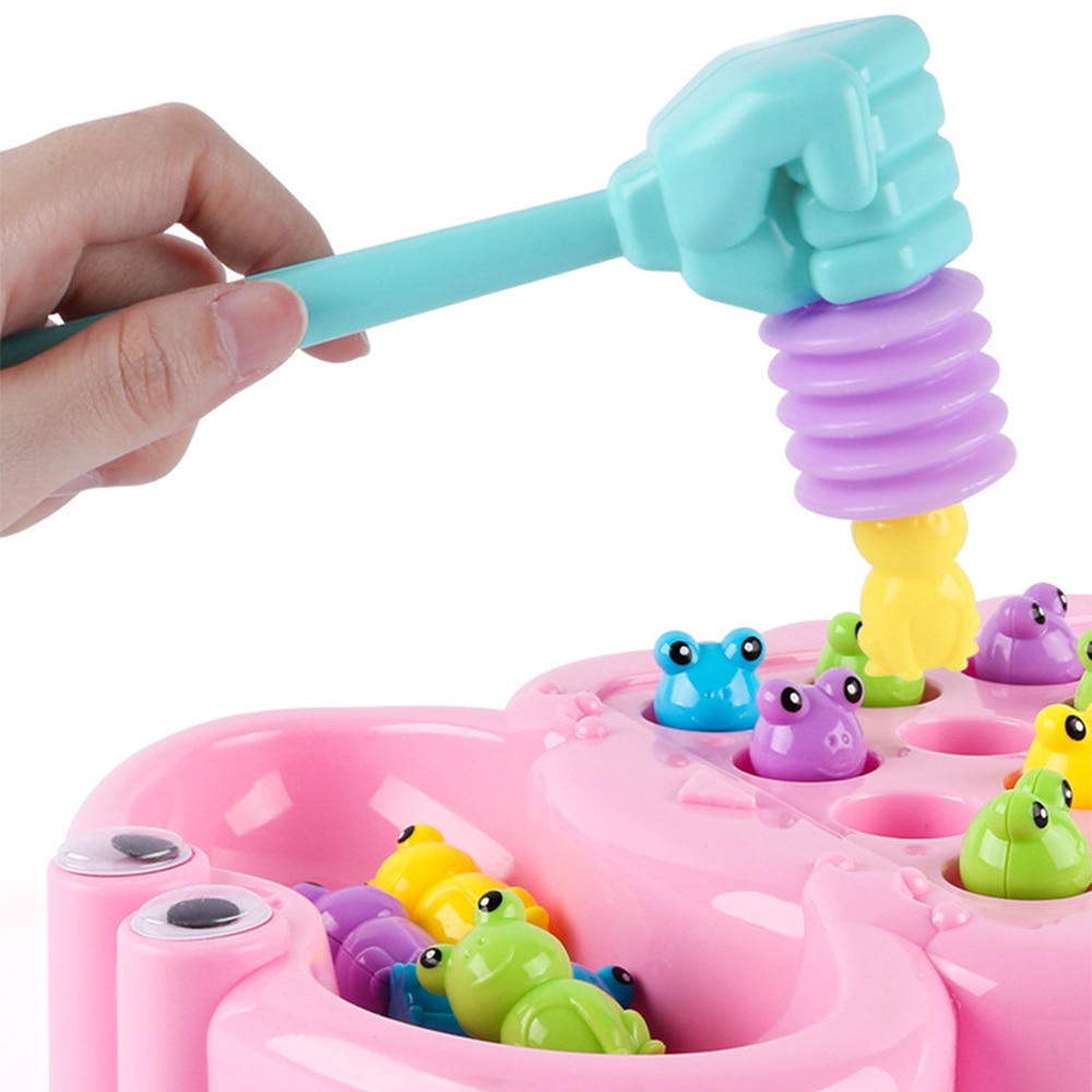 Bébé électrique musique jouet enfants jouer marteau attraper grenouille gourmand haricots jouet enfants éducation précoce Parent-enfant jeu interactif jouets