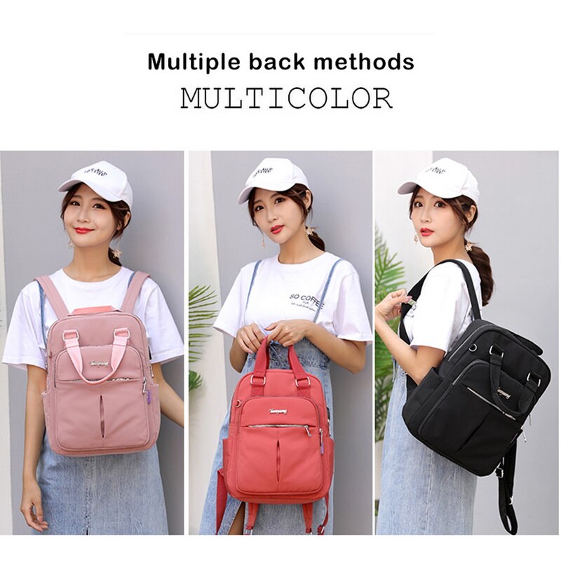 Mochilas de moda grande capacidade mochila feminina cor pura adolescente mochila feminina bagpack bolsa de ombro 2019