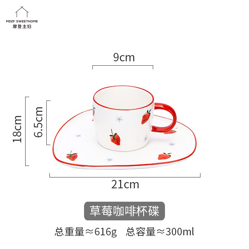 Travel Ceramic Coffee Mug Cup Milk Breakfast Luxury Coffee Mug Cute Small Turkish Canecas De Porcelana Coffee Cup And Saucer Set: A