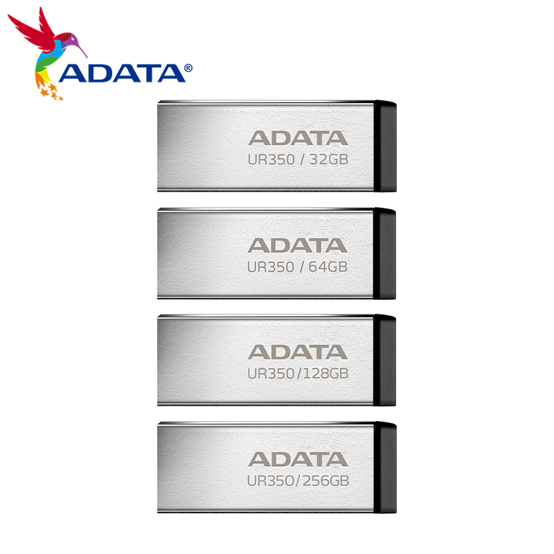 ADATA UR350 USB3.2 Flash Drive 32GB 64GB 128GB 256GB metal U Stick Pen DriveRead Speed Up To 100MB/s Memory USB Stick