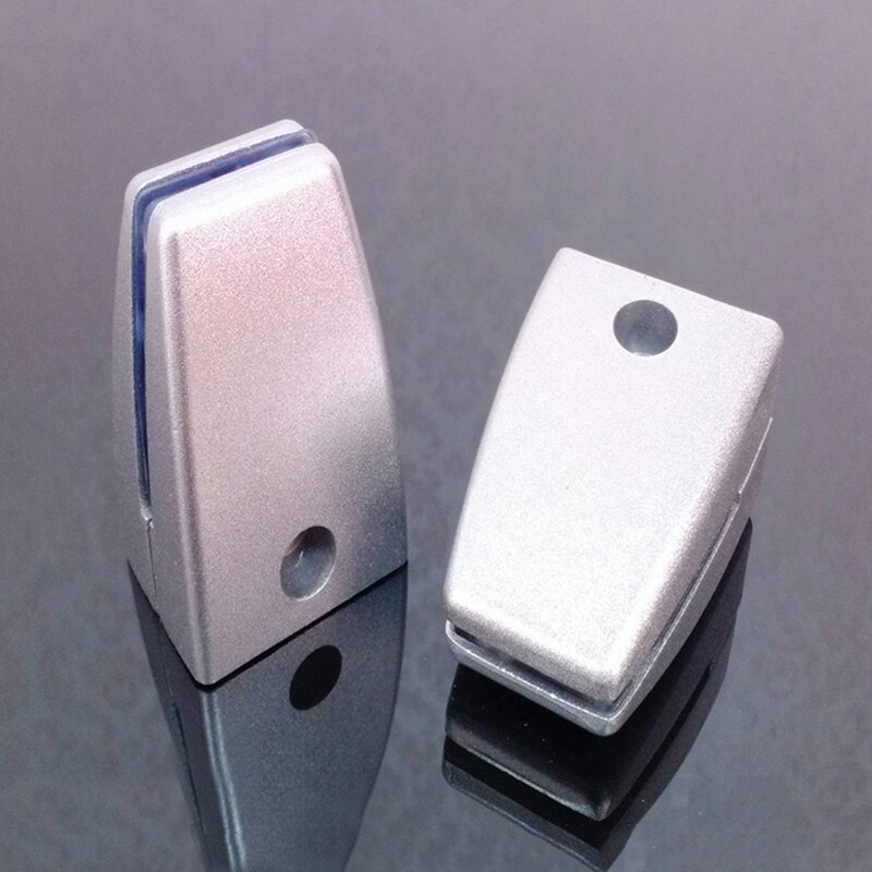 Aluminum Alloy Vertical Screen Clip Glass Clamps Bracket White Office Desk Desktop Station Baffle Clip Folder Glass Holder Clamp
